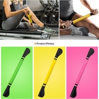 CHOOYOU Bâton de massage musculaire, rouleau de relaxation musculaire en TPE pour yoga, fitness, soulagement du stress, taille et nuque