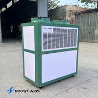 Enfriador de Agua Industrial Pequeño, Refrigerado por Aire, R410A, Trifásico, Sistema de Enfriamiento de Procesos con Motor y Bomba, Control Preciso de Temperatura