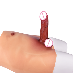 Mutandine con Cinturino a Vita Alta con Pene Realistico Stimolatore del Punto G Plug Anale Giocattolo Sessuale per Lesbiche Masturbatore per Donne - Product Image 6