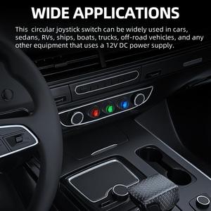 Panneau de commutation combiné en nylon étanche IP65 avec bornier pour modification automobile/camping-car/yacht 12V - Température de fonctionnement -20~85°C - Product Image 3