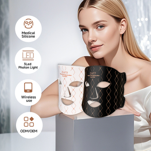 Appareil de masque facial anti-âge pour usage domestique, personnalisable, 4 couleurs, équipement de beauté en silicone réaliste pour le lifting du <span class=keywords><strong>visage</strong></span> - Product Image 4