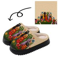 Chaussons personnalisés légers et doux en EVA antidérapants pour l'intérieur et l'extérieur, idéaux pour l'hiver, supportant la fabrication ODM/OEM