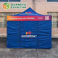 Tente de jardin pliable avec portes et fenêtres, sac de transport, 3x3m, 10x20ft, structure hexagonale en aluminium de 40mm, tente portable