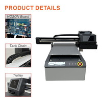 Format besar Rotari xp600 tabletop a1 a2 a3 karton bergelombang uv flatbed printer uv tempat tidur datar