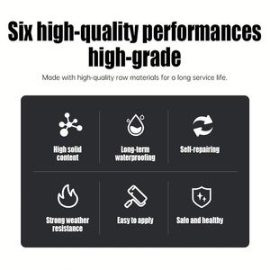 Polyurethane <b>Waterproof</b> Coating Eco-Friendly Sealant for Roofs/Walls/Gardens/Gutters Durable High Strength 1 Year Warranty - Product Image 5