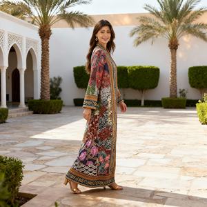 Abaya Personalizada Elegante y con Estilo de Material de Alta Calidad Premium para Mujeres Musulmanas, Bodas, Fiestas, OEM, ODM - Product Image 4