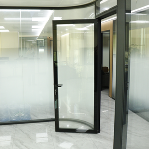 Slim Frame Thermal Break Aluminum Casement Door With Clear Insulated Glass For Office Room And Residential Villa Projects - Product Image 4