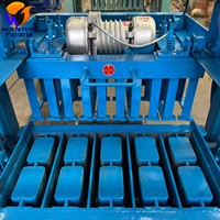 Machine de fabrication de ciment 4-35A à haute efficacité, fournie directement par l'usine, produisant des blocs de béton creux/solides pour les chantiers de construction