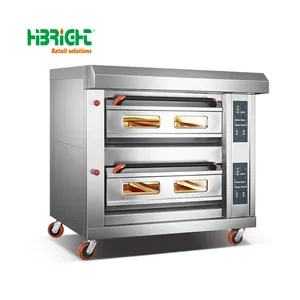 High Grade Custom Logo Stainless Steel Commercial Kitchen Pizza Deck Oven for Bakery