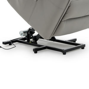 Geeksofa Factory Luxury Grey <span class=keywords><strong>Tech</strong></span> Leather OKIN <span class=keywords><strong>Motor</strong></span> Riser Silla reclinable con auricular LED Asiento eléctrico para ancianos para atención médica - Product Image 6