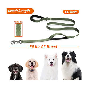 Forte Guinzaglio Del Cane con 2 Morbido, Confortevole E Doppio Manico Riflettente Camminare Piombo - Product Image 3