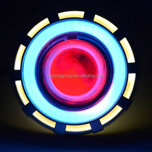 Phare led de haute qualité pour <span class=keywords><strong>vélo</strong></span> <span class=keywords><strong>électrique</strong></span>, Scooter, moto, universel, U12, yeux d'ange, mauvais œil intégré, projecteur flash, w - Product Image 1