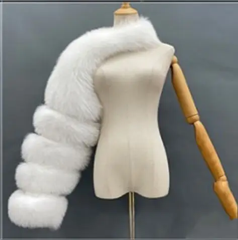 High Fashion Cropped Kunst pelz Cape Coat Winter Frauen Warme Kunst pelz Jacken