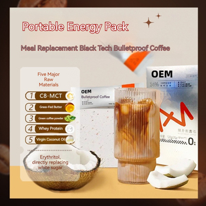 Café Instantáneo Sabor Chocolate a Prueba de Balas, Crema de Café con Sabor Amargo, Bebida Sólida Cetogénica para Adelgazar, Reemplazo de Comida, Saciedad, en Bolsa - Product Image 1