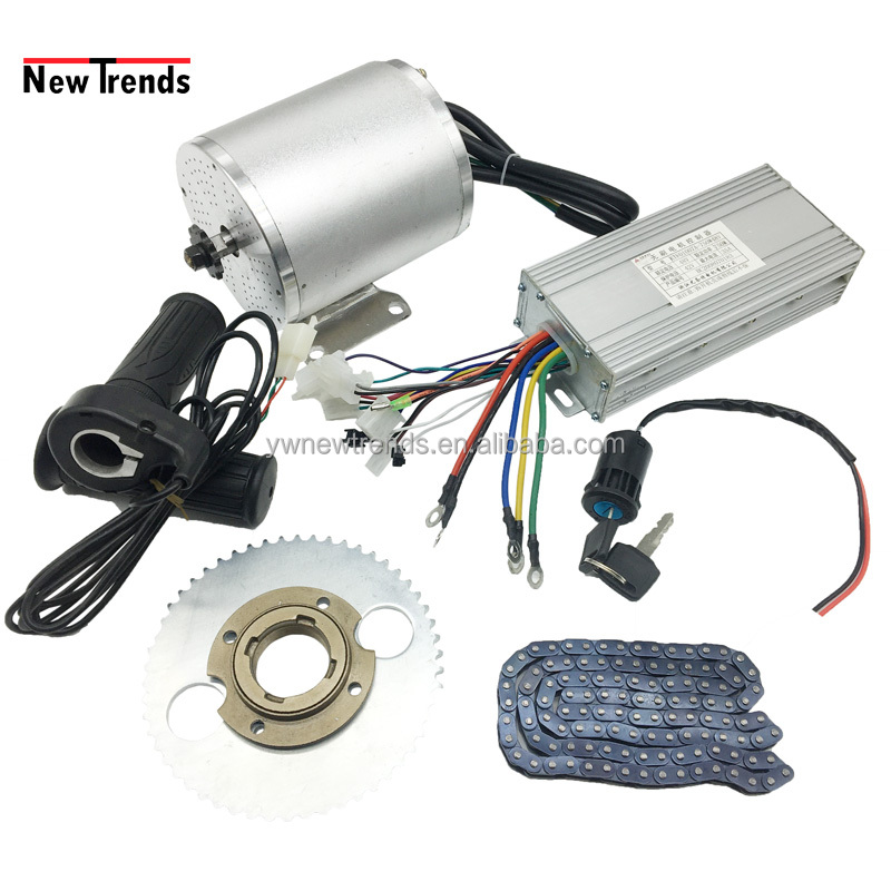 Kit De Conversion Moteur électrique 1000W 48V 60V Brushless Pour Vélo, Scooter, Avec Batterie Lithium