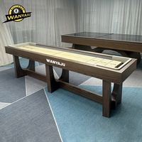 Table de shuffleboard de tournoi robuste de haute qualité 9ft 10ft 12ft 14ft avec surface anti-rayures pour bars et centres de divertissement
