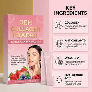 Suplementos de Colágeno y Proteína de Glutatión para la Salud Femenina, Blanqueamiento de la Piel, Marca Privada, para un Brillo y Blanqueamiento de la Piel - Product Image 4