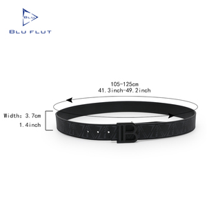 <span class=keywords><strong>Ceinture</strong></span> en cuir Blu Flut pour homme, <span class=keywords><strong>ceinture</strong></span> en cuir de créateur pour homme, boucle en métal en forme de <span class=keywords><strong>B</strong></span>, ceintures personnalisées - Product Image 6