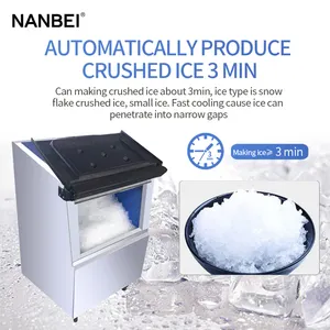 Máquina comercial inteligente de fazer flocos de neve triturados tipo split