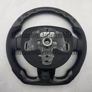 Producto Nuevo: Volante de Fibra de Carbono con Cuero Perforado y Costuras Azules para Ford Focus Classic - Product Image 4