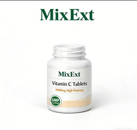 MixExtract OEM Comprimés à croquer d'acide ascorbique 1000mg Vitamine C pour l'éclat de la peau et le soutien immunitaire
