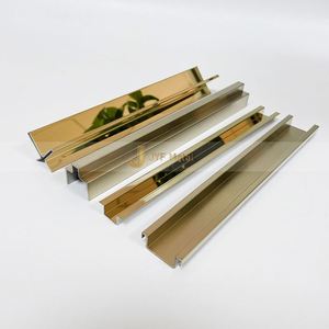 Bandes de bordure de sol en acier inoxydable M138, garniture décorative en métal, durable, étanche, garantie 5 ans, pose facile des carreaux - Product Image 1