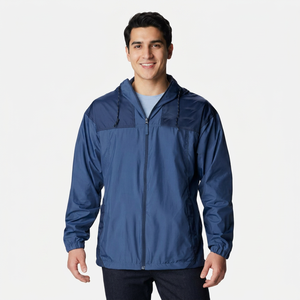 New Customize Logo Windbreaker Waterproof <b>Rain</b> <b>Jacket</b> Outdoor Hooded <b>Mens</b> Waterproof <b>Lightweight</b> Hiking <b>Jacket</b> - Product Image 1