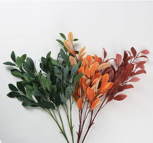 بيع مباشر من المصنع أوراق الرودودندرون الحريرية الخضراء لأوراق الرودودندرون الاصطناعية لمناسبات الزفاف ديكور المنزل - Product Image 4