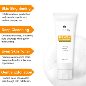 Nettoyant visage au curcuma Phisya <span class=keywords><strong>pour</strong></span> nettoyer, apaiser et hydrater - Produits en promotion en Amérique et en Europe - Product Image 2