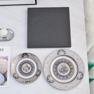 จานอาหารค่ำและของหวานสไตล์ยุโรปสุดหรูสำหรับใช้ในบ้านและโรงแรม - Product Image 3