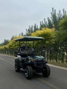 Meilleure vente de voiturette de golf électrique 4 places à l'aéroport <span class=keywords><strong>Meilleur</strong></span> prix Blue Lifted Golf Buggy - Product Image 2