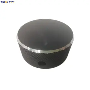 Tinh khiết CNC biến tùy chỉnh chính xác Anodized nhôm khối lượng knurled Knob