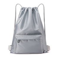 Sac à dos à cordon personnalisé, sac pratique en polyester Ripstop, logo personnalisé pour cadeau promotionnel et usage quotidien, vente en gros