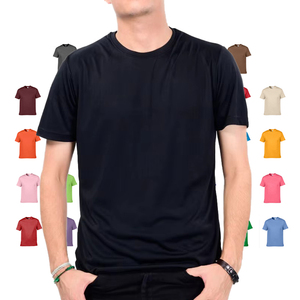 Mùa Hè 2025 180gsm Giản Dị Ngắn Tay Áo Đồng Bằng Mens Trống Áo Phông Bán Buôn Số Lượng Lớn 100% Cotton Người Đàn Ông Của Áo Sơ Mi Và T-Shirt - Product Image 1