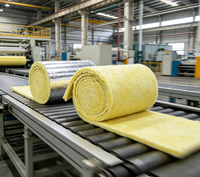 INSULWOOL – Nouvelle Couverture Isolante en Laine de Verre au Design Moderne, Rouleau de Laine de Verre avec Feuille d'Aluminium Intégrée