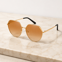 Lunettes de soleil polarisées pour femmes, style œil de chat, protection UV400, lunettes de soleil rétro, monture en métal, lunettes de soleil pour la conduite en plein air, les voyages