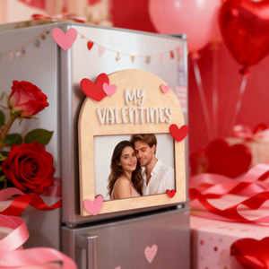 <span class=keywords><strong>Cornice</strong></span> Fotografica Mini PAFU 2026 per San Valentino, Design a <span class=keywords><strong>Cuore</strong></span> 3D in <span class=keywords><strong>Legno</strong></span> per Magnete da Frigo, Regalo di Anniversario e Ricordo Romantico - Product Image 4