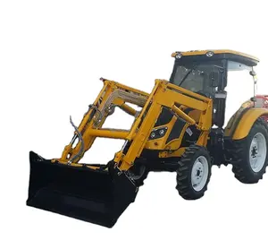 QLN 70HP Mesin Traktor 4*4, Traktor Cina Murah dengan Traktor Roda Tipe Loader Depan