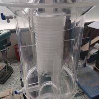 Customized Large Transparent Acrylic High Accuracy Experimental Filtration Reactor Cylindrical Testing Tool