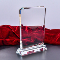 Trophée en cristal K9 vierge gravé au laser sur mesure, avec logo ou texte, base incluse, économique, vente en gros usine