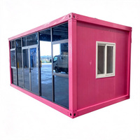 Casa Contenedor Desmontable de Ensamblaje Rápido con Muro Cortina de Vidrio, Edificio Modular Prefabricado para Uso Comercial y de Oficinas, Personalizable