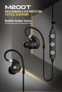 אוזניות טקטיות בלוטות' 5.4 בהתאמה אישית לסיטונאות, NRR 26dB, הגנה אלקטרונית על השמיעה בתוך האוזן לירי - Product Image 2