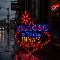 En gros, enseigne néon LED personnalisée avec logo Joyeux Anniversaire, sans MOQ, dropshipping, pour bar, fête, mariage, décoration intérieure