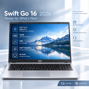 Ordinateur portable fin et léger Swift Go 16 2026 Ultra5 7 16 Go 1 To avec carte graphique Intel, écran IPS 16 pouces 60 Hz, Wi-Fi 6, idéal pour le bureau - Product Image 1