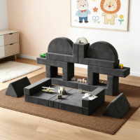 Konvertierbares, faltbares, modulares Kleinkind-Spielzimmer, Wohnzimmer, Kinder-Spielsofa aus weichem Schaumstoff, Kletter-Sofa-Set, Schlafsofa