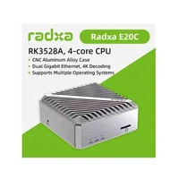 Radxa E20C Processeur 4 cœurs Double Ethernet Gigabit Boîtier en alliage d'aluminium CNC Décodage 4K Réseautage avancé Réseau domestique