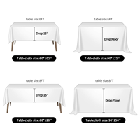 Nappe de table rectangulaire noire en polyester de haute qualité pour mariage, banquet, événement, technique tissée, jetable, de luxe
