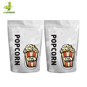 Tùy Chỉnh Logo In Niêm Phong Nhiệt Niêm Phong Nhôm Nhôm Foil Trắng Zip Dễ Thương Ngon Snacks Ziplock Bỏng Ngô Bao Bì Túi - Product Image 6