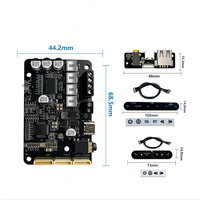 Carte d'amplificateur de puissance DSP Bluetooth 5.0 40W*2 Stéréo Réglage des aigus Division de fréquence Prise en charge du logiciel de réglage