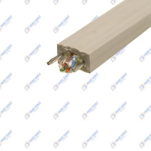 Высокая прочность на растяжение 4x2x24AWG UTP CAT6 Сетевой подъемный дорожный плоский кабель лифта для камеры видеонаблюдения - Product Image 1